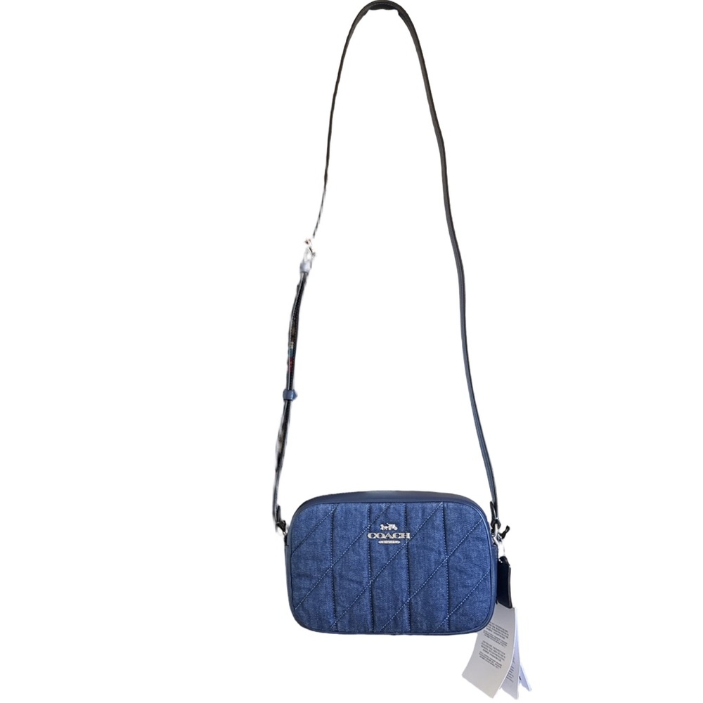 COACH Quilted Denim Camera Crossbody Bag - Picture 13 of 14